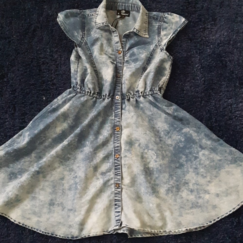 Acid washed dress
